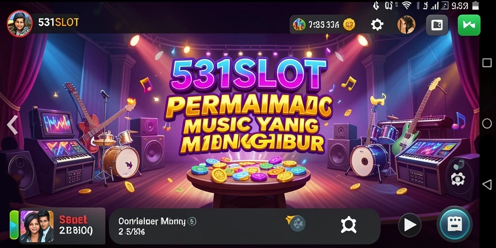 Tampilan gameplay seru dari permainan musik 531SLOT.