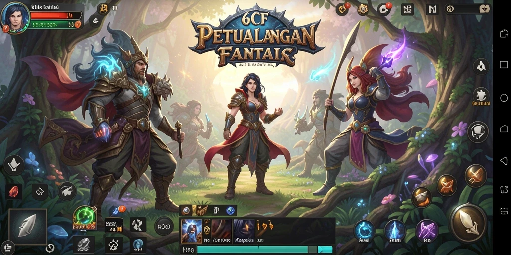 Screenshot gameplay 6CF yang menampilkan pertarungan seru dan eksplorasi.