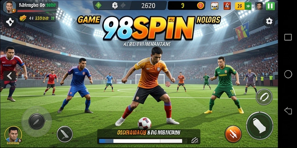 Screenshot gameplay 98SPIN yang menampilkan aksi seru di lapangan.