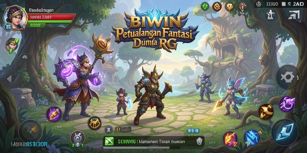 Tampilan gameplay menarik dari BIWIN yang menampilkan aksi RPG.