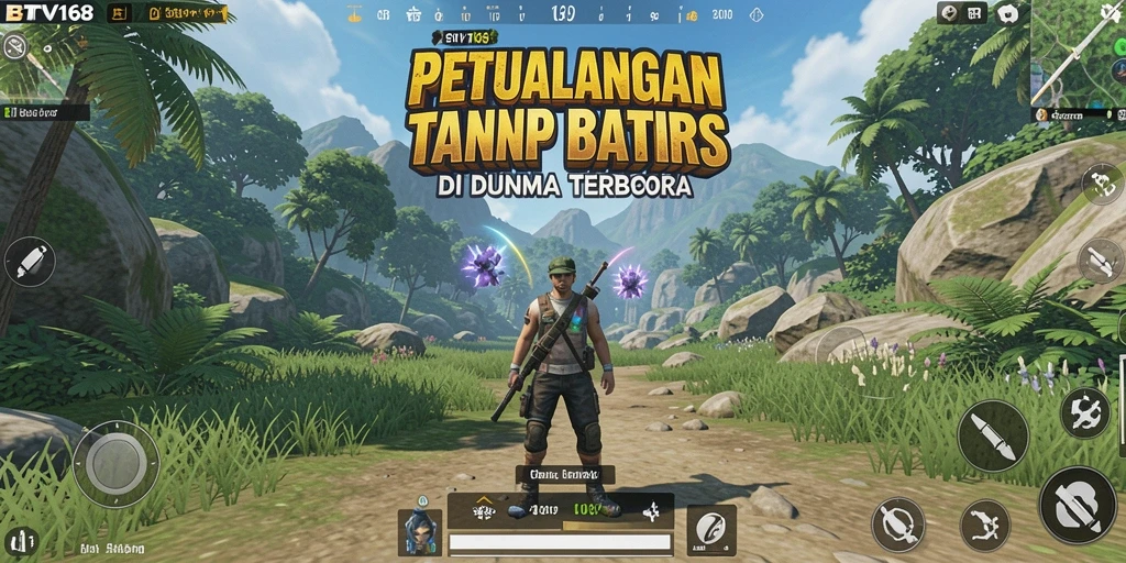 Tampilan gameplay BTV168 dengan eksplorasi dunia terbuka yang menakjubkan.