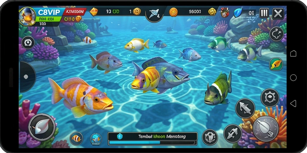 Tampilan gameplay C8VIP yang menarik dalam Tembak Ikan.