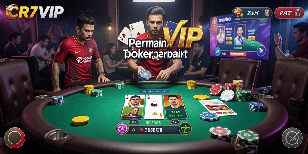 Screenshot gameplay CR7VIP yang menampilkan keseruan bermain Poker.