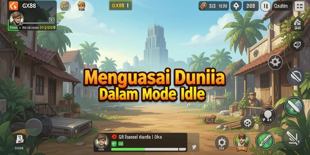 Screenshot utama GX88 menampilkan pengalaman gameplay Idle yang menarik.