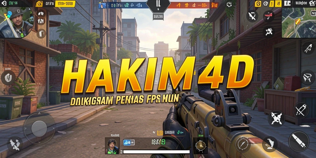 Gameplay mendebarkan dalam HAKIM4D yang menampilkan aksi tembak-tembakan.