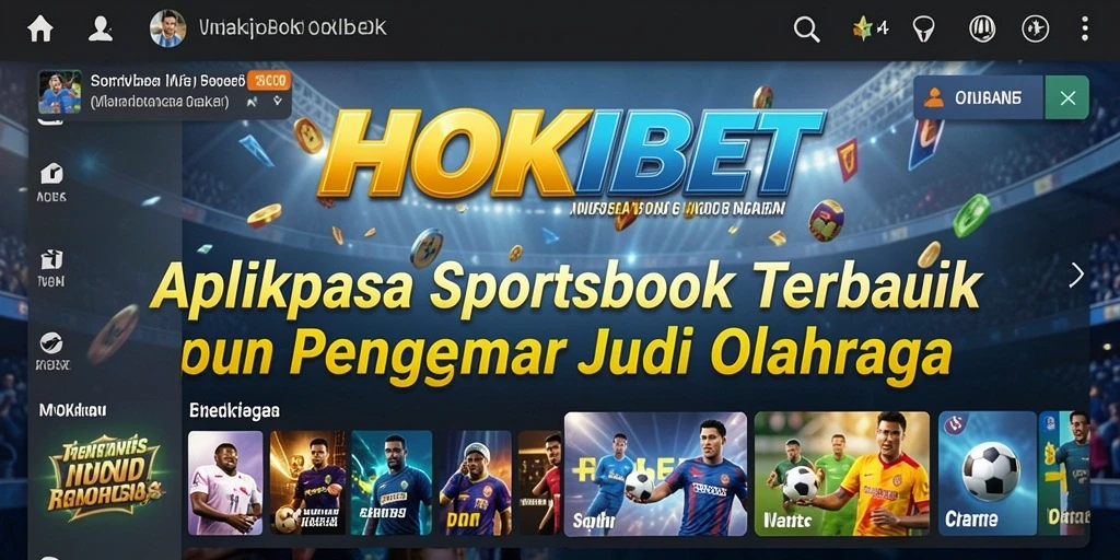 Tampilan menarik dari aplikasi HOKIBET saat bertaruh pada olahraga.