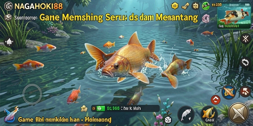 Tampilan gameplay NAGAHOKI88 yang menawan saat memancing.