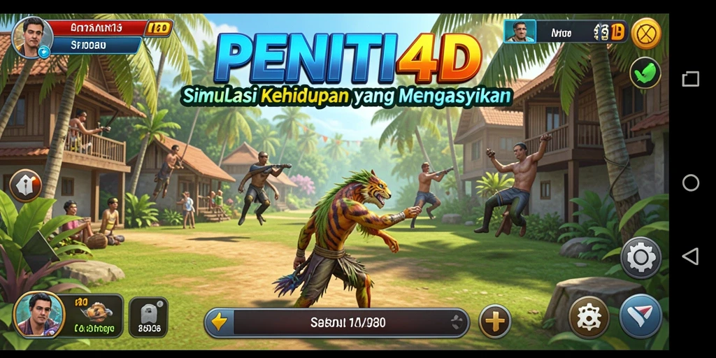 Tampilan gameplay PENITI4D yang mendalam dan interaktif di dunia simulasi.