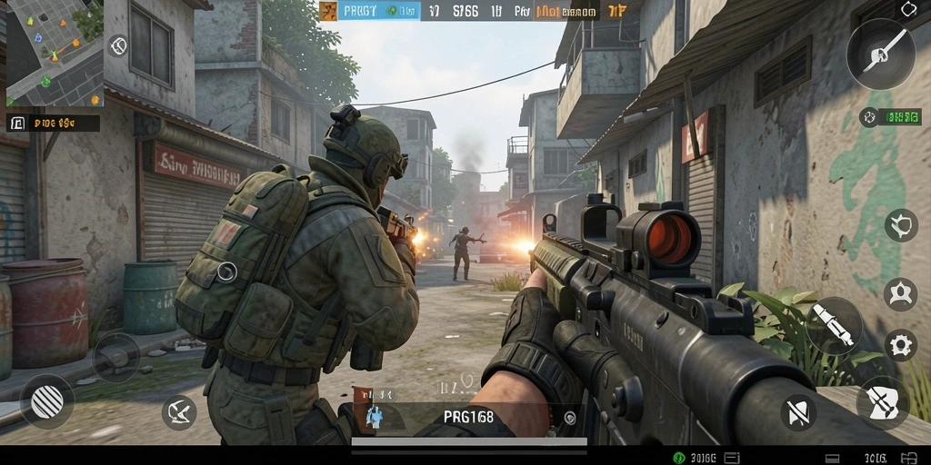 Tampilan seru gameplay PRG168 dalam aksi tembak-menembak.