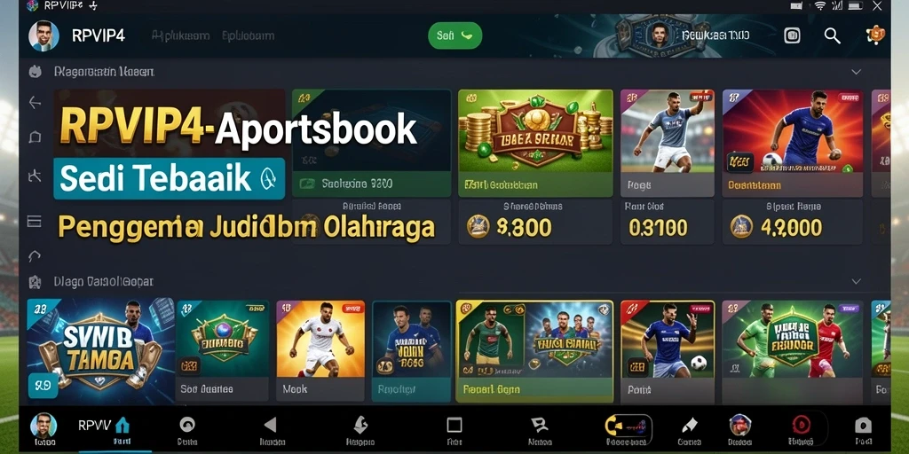 Tampilan interface RPVIP4 yang menarik dengan berbagai pilihan taruhan.