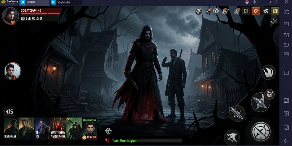 Screenshot gameplay menampilkan suasana mencekam yang membuat jantung berdebar.