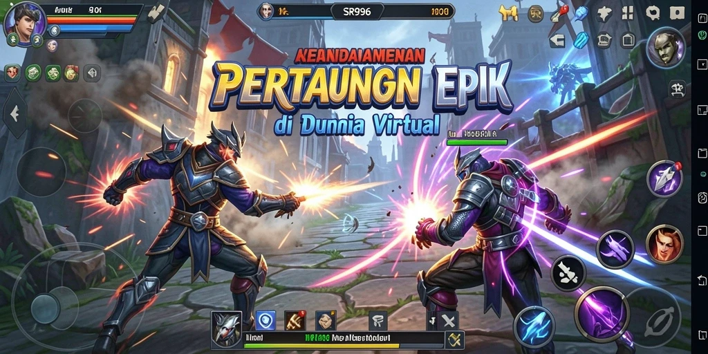 Tampilan gameplay SR996 yang mengesankan saat pertarungan sengit berlangsung.