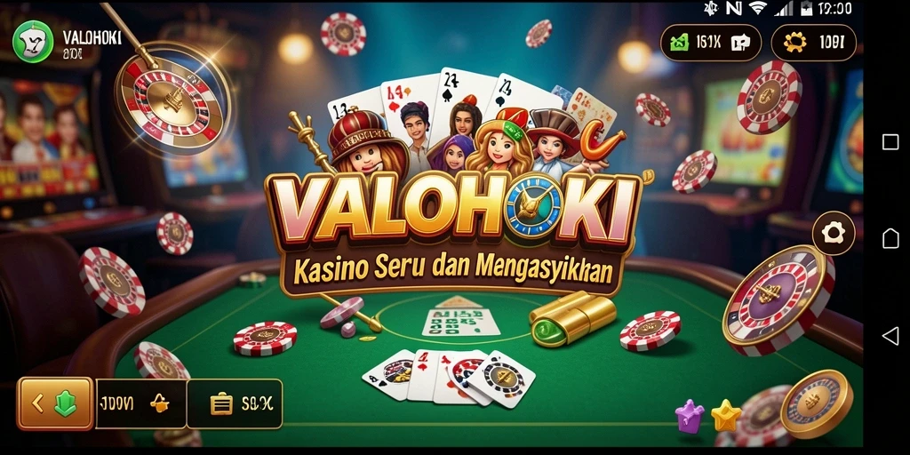 Tampilan gameplay mendebarkan dalam aplikasi VALOHOKI.